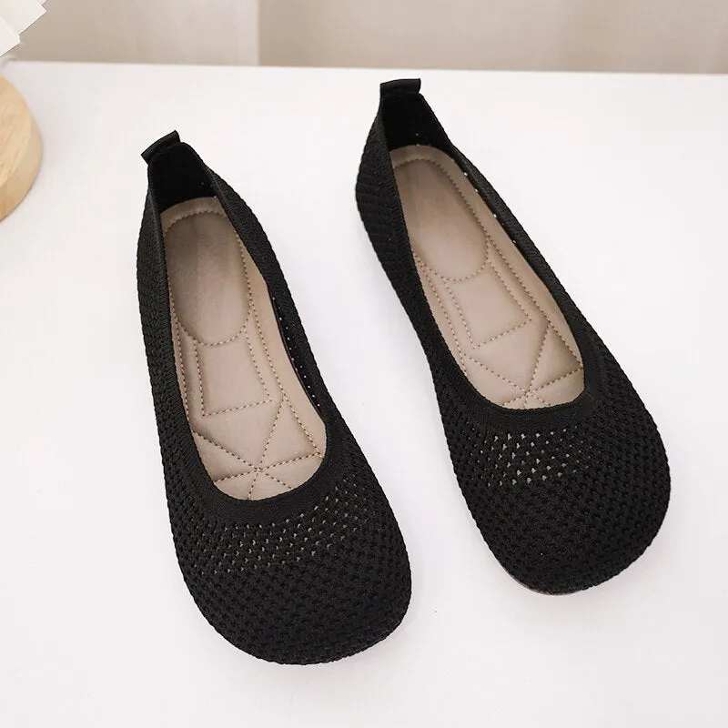 Nanccy Weaving Breathable Loafers  Comfortable Walking Casual Flats Shoes WF10