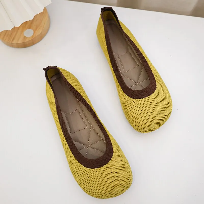 Nanccy Weaving Breathable Loafers  Comfortable Walking Casual Flats Shoes WF10