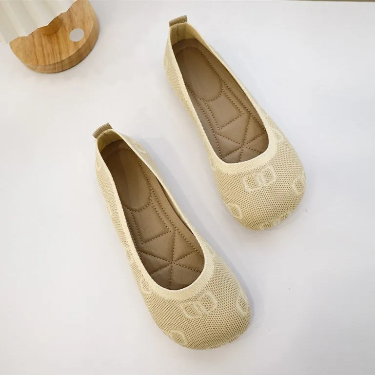Nanccy Weaving Breathable Loafers  Comfortable Walking Casual Flats Shoes WF10