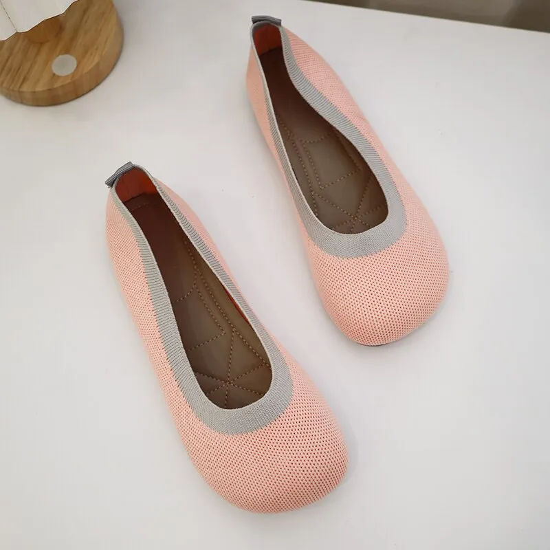 Nanccy Weaving Breathable Loafers  Comfortable Walking Casual Flats Shoes WF10