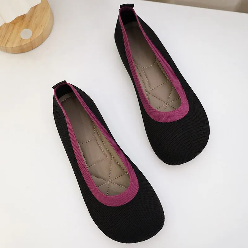 Nanccy Weaving Breathable Loafers  Comfortable Walking Casual Flats Shoes WF10