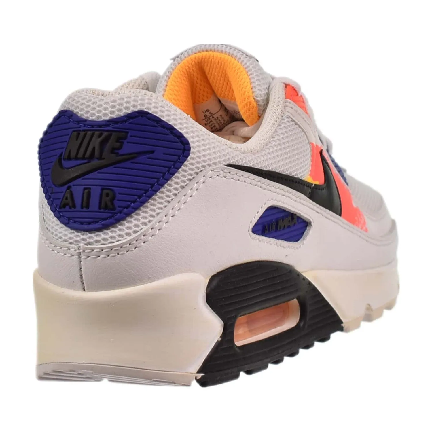 Nike Air Max 90 "Brushstroke Pack" Women's Shoes White-Black-Flash Orange