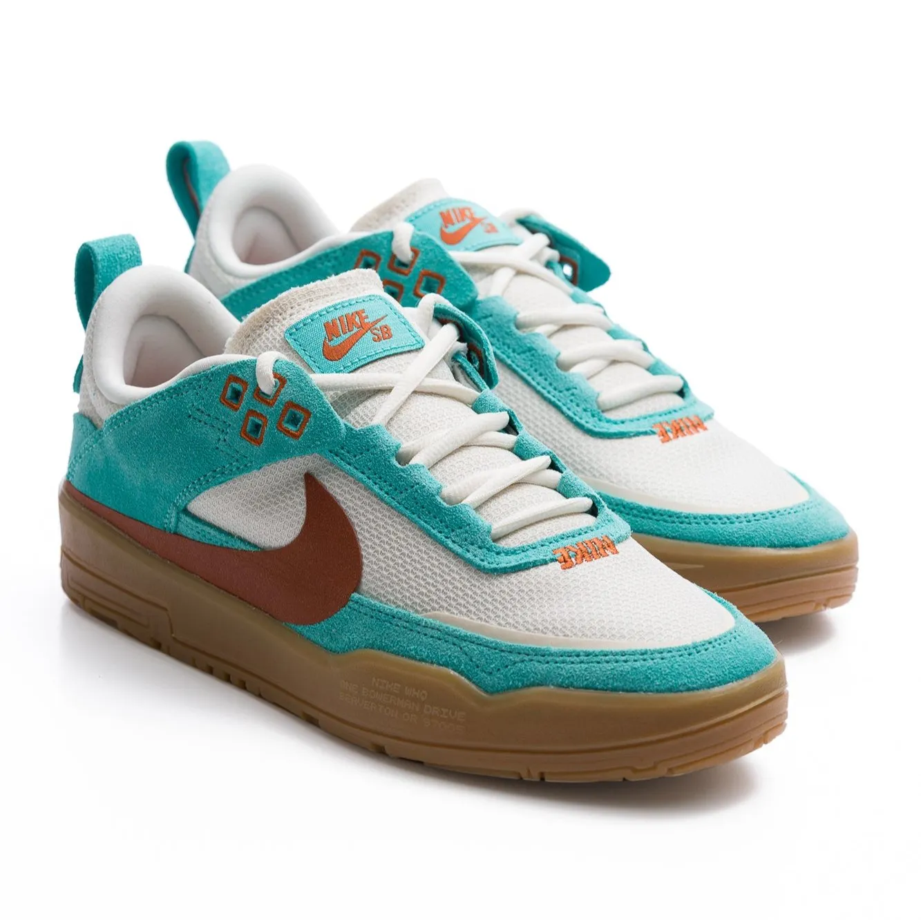 Nike SB Kids Day One - GREEN FROST/DARK RUSSET-PHANTOM