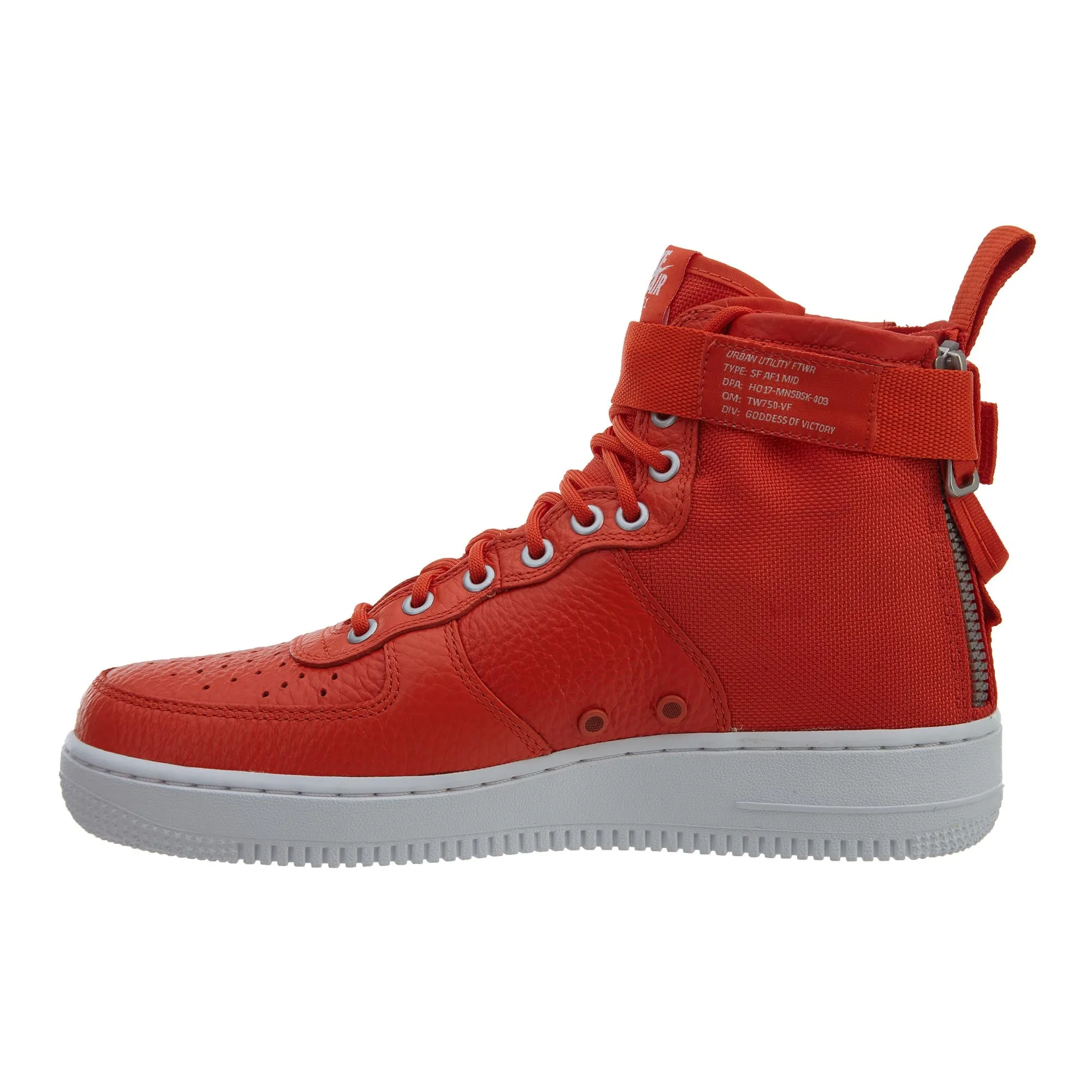 Nike SF AF1 Mid Basketball Shoes - Orange Mens Style : 917753-800
