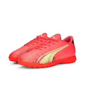 Puma Ultra Play Junior Turf Soccer Shoes 106926 03  FIERY CORAL-FIZZY LIGHT-PUMA BLACK