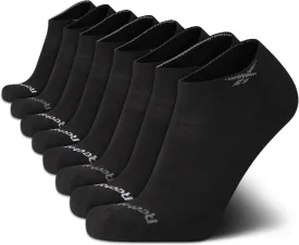 Reebok Mens Low Cut Socks - 8 Pack Stretch Performance Basic No Show - Flat Athletic Socks for Men (Shoe Size 6-12.5)