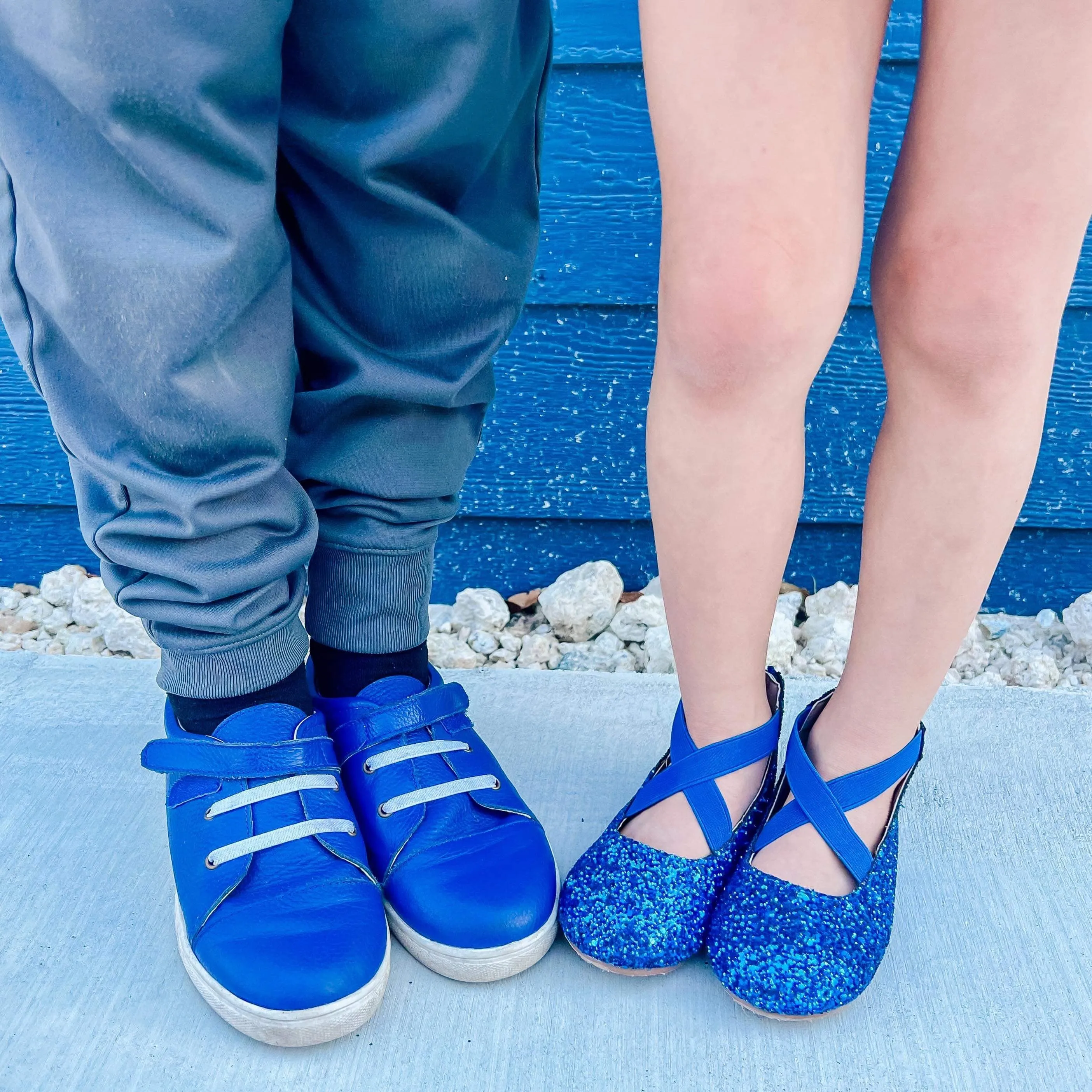 Royal Glitter Ballet Flats