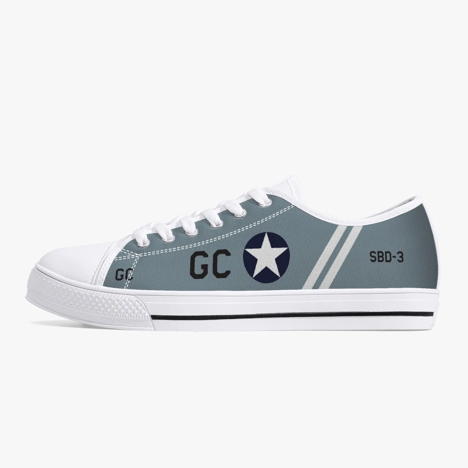 SBD Dauntless "Black GC" Low Top Canvas Shoes