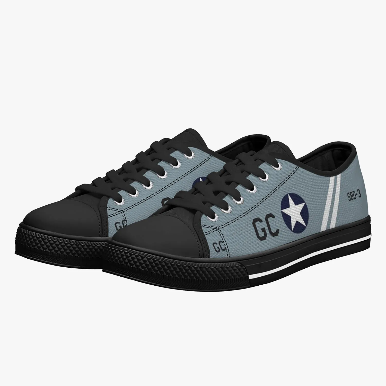 SBD Dauntless "Black GC" Low Top Canvas Shoes