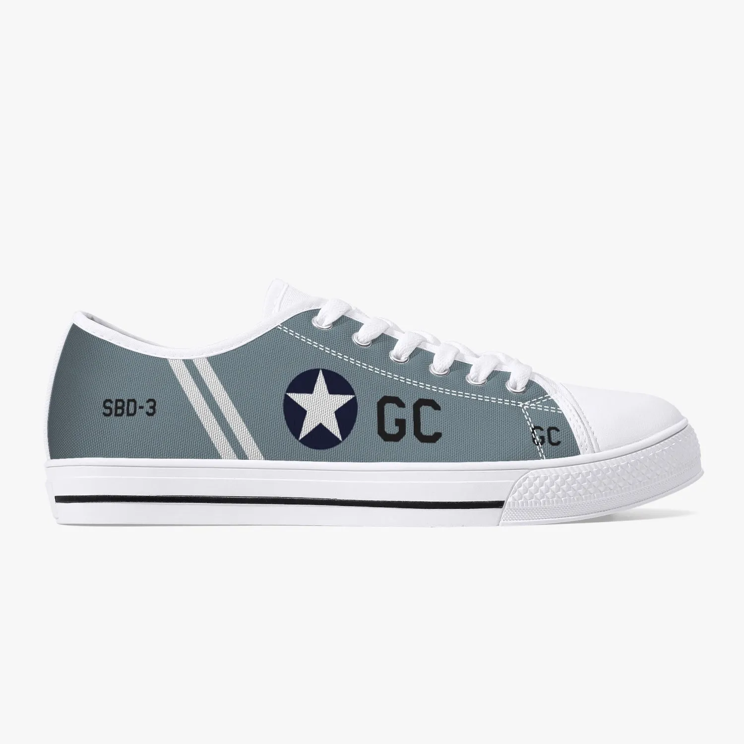 SBD Dauntless "Black GC" Low Top Canvas Shoes