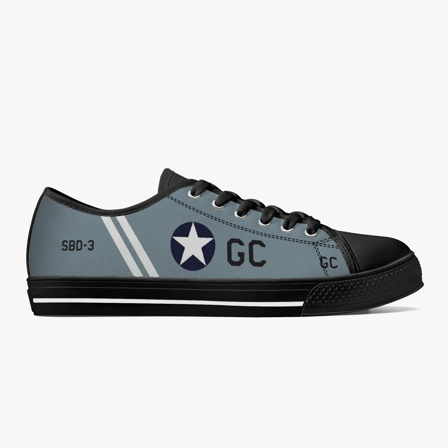 SBD Dauntless "Black GC" Low Top Canvas Shoes