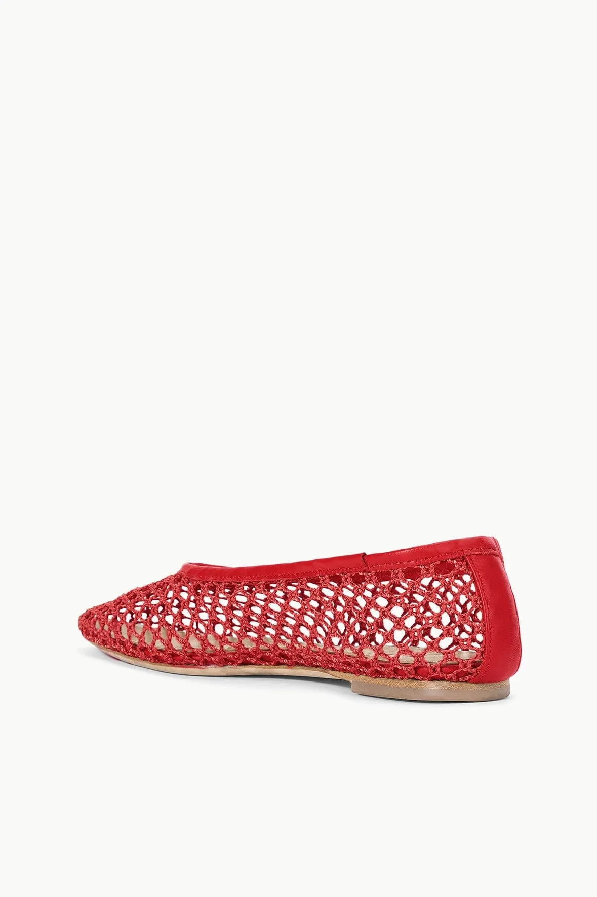 Staud Alba Ballet Red Netting