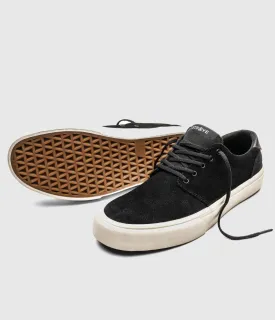 Straye Footwear Fairfax Skate Shoes Black/Bone Suede