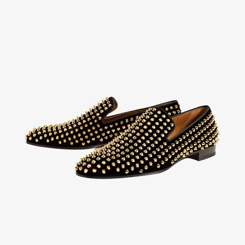 Trendy Spiked Rivets Studded Loafers