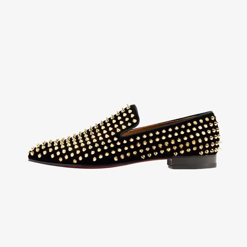 Trendy Spiked Rivets Studded Loafers