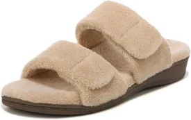 Vionic Women's Indulge Dessie Slipper -Comfortable Spa Slippers That Include a Built-in Concealed Orthotic that helps Correct Pronation and Alleviate Heel Pain Caused by Plantar Fasciitis, Med Width